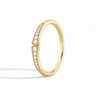 Lyra Starla Milgrain Diamond Ring in 18K Yellow Gold second product view