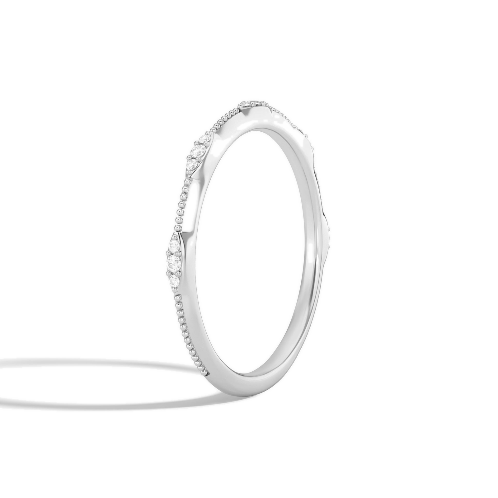 Marcella Aurora Diamond Ring in 14K White Gold second product view