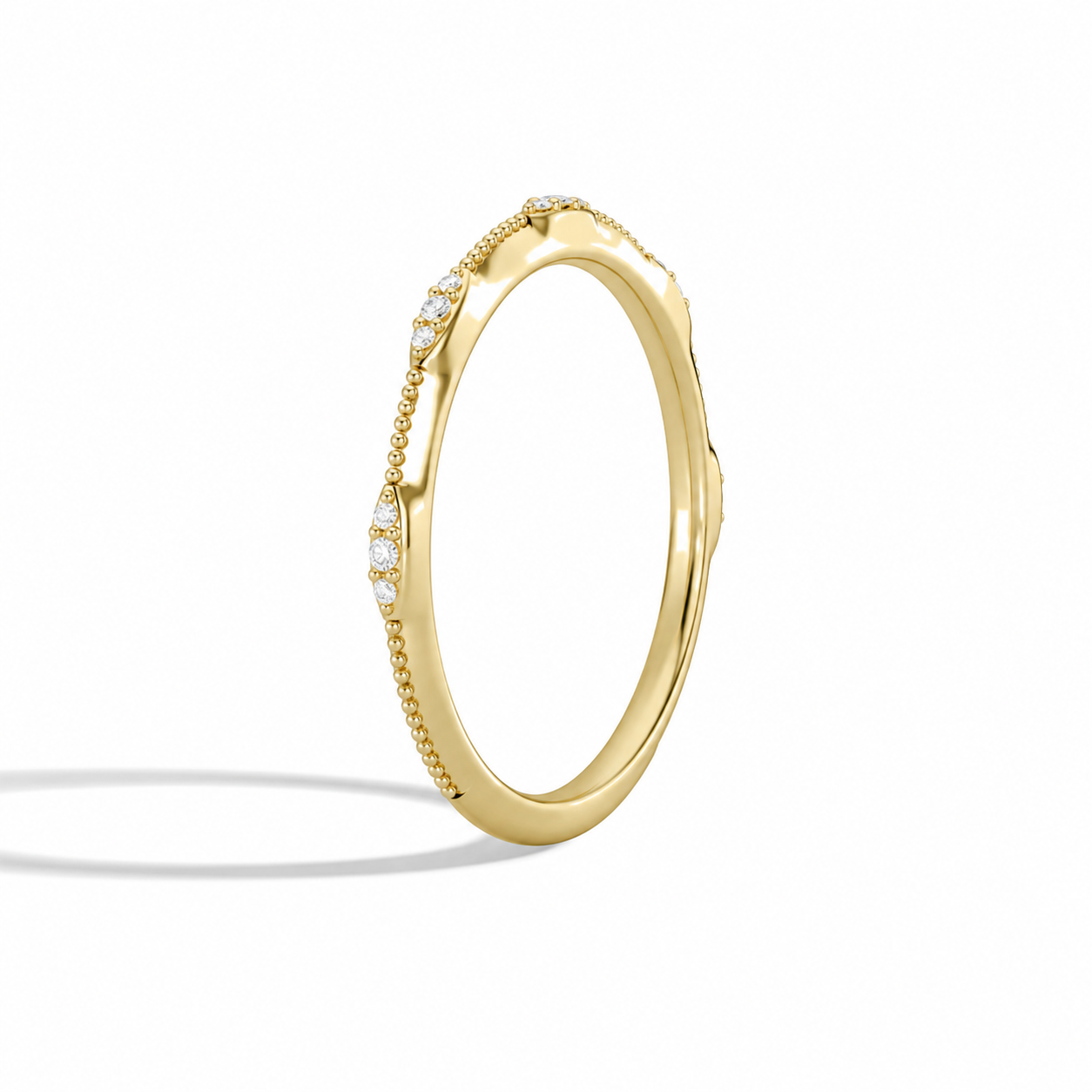 Marcella Aurora Diamond Ring in 14K Yellow Gold second product view