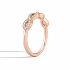 Ottilie Infinito Milgrain Diamond Ring in 14K Rose Gold second product view