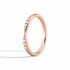 Cosima Cascade Graduated Diamond Ring in 14K Rose Gold second product view
