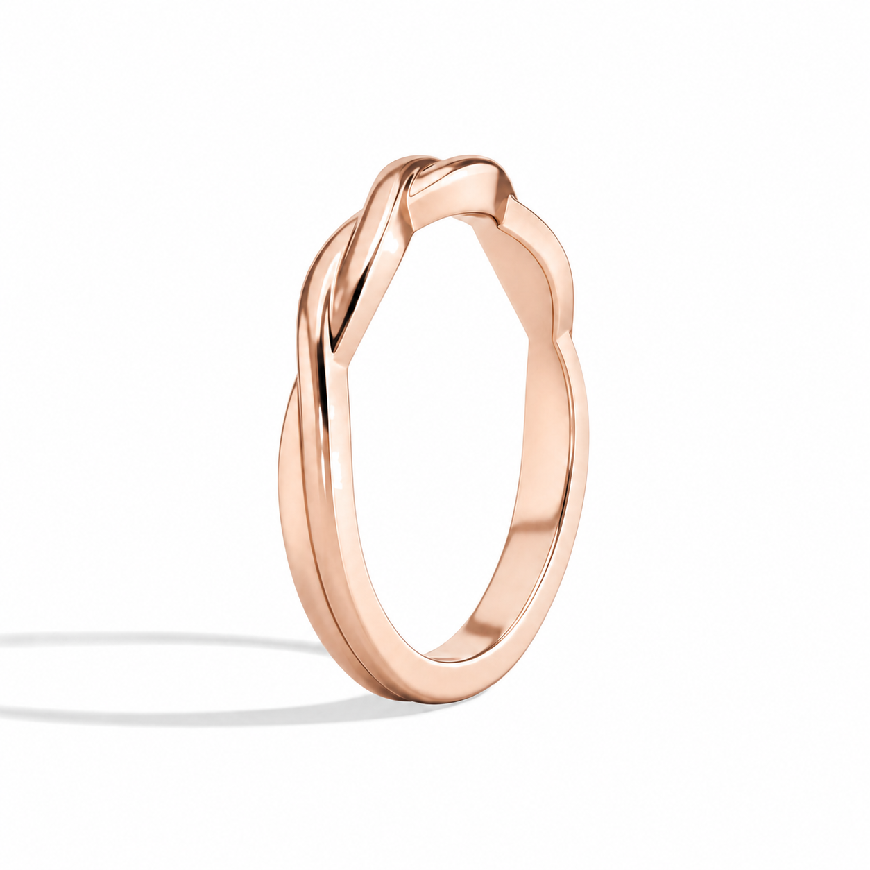 Fiora Petite Twisted Vine Diamond Ring in 14K Rose Gold second product view