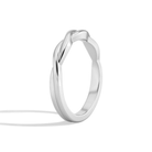 Fiora Petite Twisted Vine Diamond Ring in 18K White Gold second product view