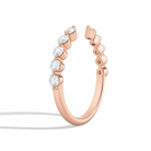 Sylvie Half Coverage Open Diamond Ring in 14K Rose Gold second product view
