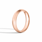 Thalia Comfort Fit Knife Edge Diamond Wedding Band in 14K Rose Gold second product view