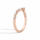 Coralie Luxe Curved Diamond Ring in 14K Rose Gold second product view