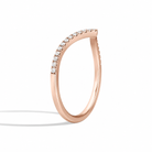 Violetta Curved Ballad Contour Diamond Ring in 14K Rose Gold second product view