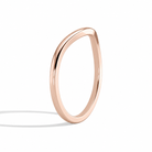 Bellerose Curved Diamond Ring in 14K Rose Gold second product view