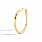Bellerose Curved Diamond Ring in 18K Yellow Gold second product view
