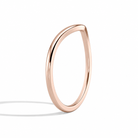 Roselle Curved Ballad Contour Diamond Ring in 14K Rose Gold second product view