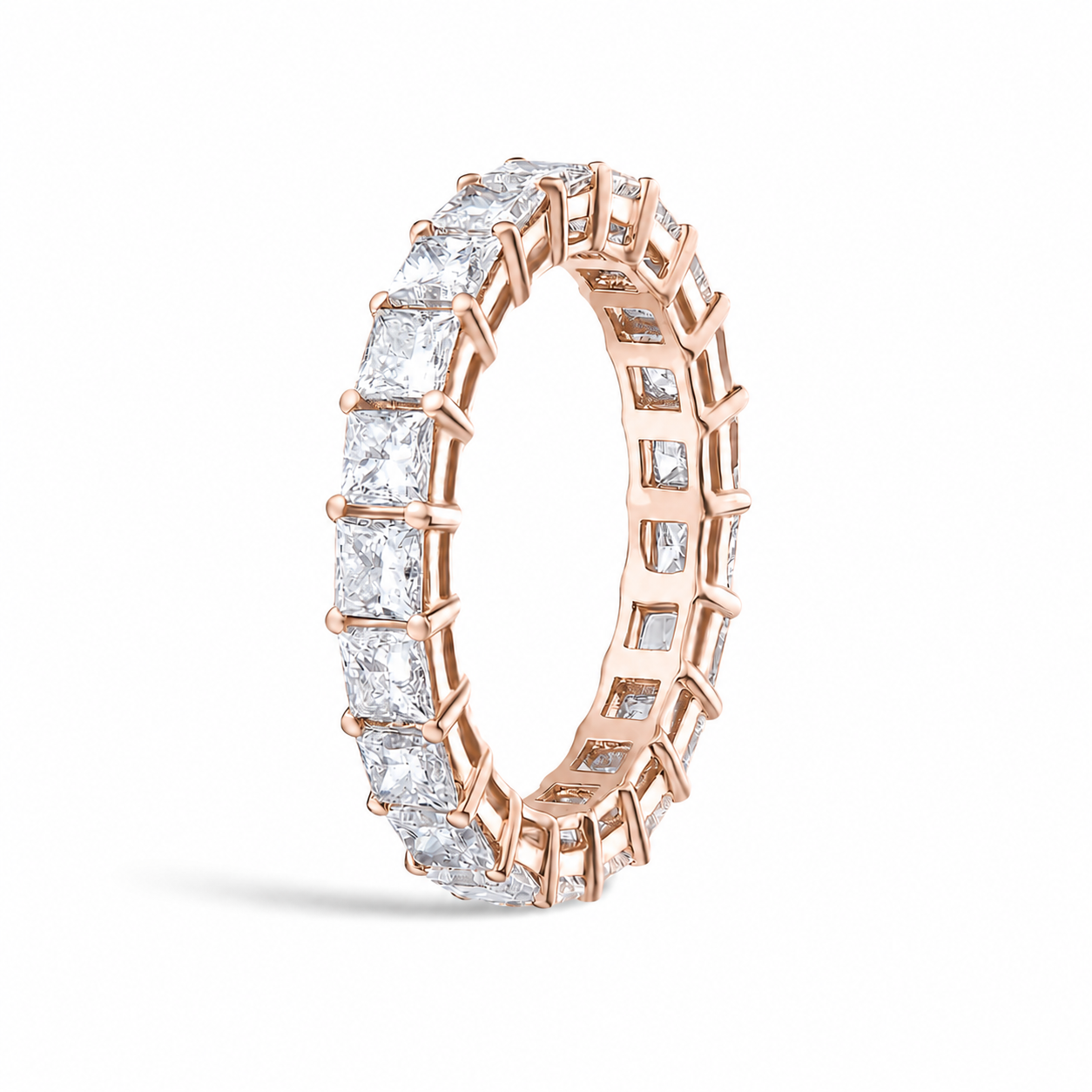 Odelia Eternity Diamond Band in 14K Rose Gold second product view