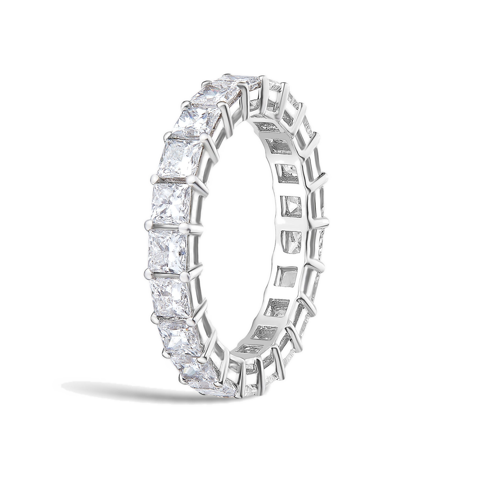 Odelia Eternity Diamond Band in Platinum second product view