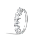 Mina Amore Half Eternity Diamond Band in 18K White Gold second product view
