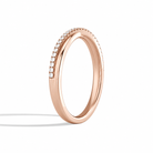 Aster Luxe Crossover Diamond Ring in 14K Rose Gold second product view