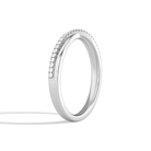 Aster Luxe Crossover Diamond Ring in 18K White Gold second product view
