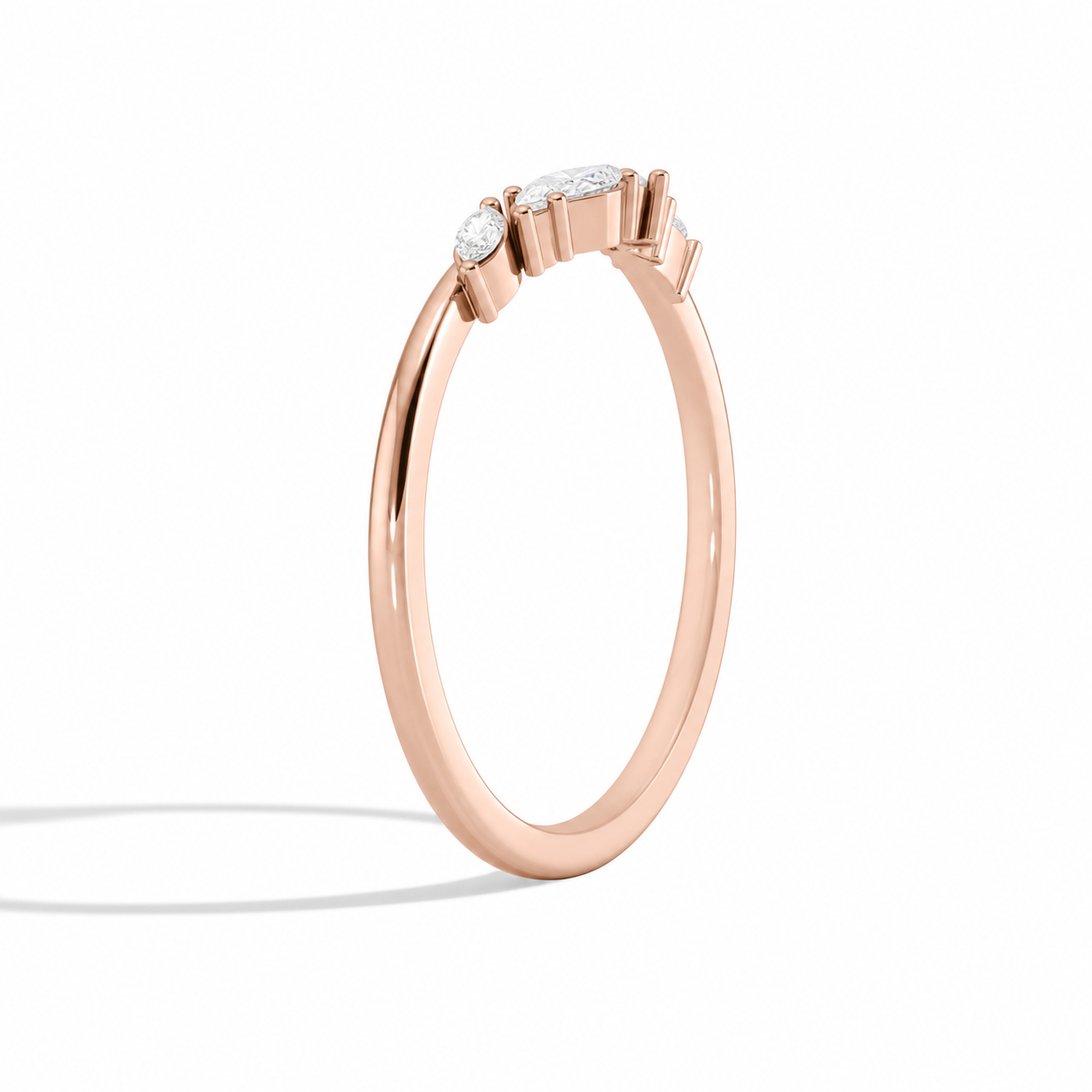 Mabelle Luxe Diamond Ring in 14K Rose Gold second product view