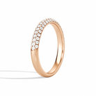 Liora Luxe Pave Half Coverage Diamond Ring in 14K Rose Gold second product view