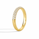 Liora Luxe Pave Half Coverage Diamond Ring in 18K Yellow Gold second product view