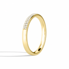 Lysandra Two Row Pave Diamond Ring in 14K Yellow Gold second product view