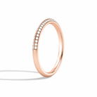 Viola Collette Pave Knife Edge Diamond Ring in 14K Rose Gold second product view