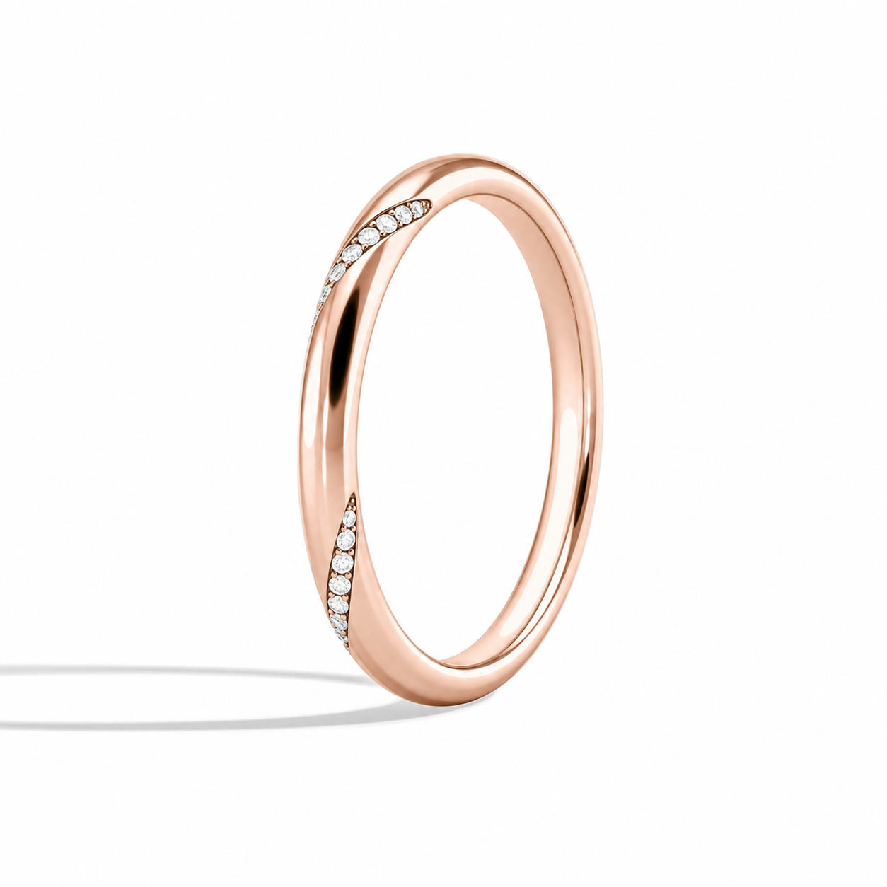 Celine Stackable Verona Stacking Diamond Ring in 14K Rose Gold second product view