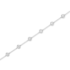 Noelle Brilliant Bezel Station Diamond Bracelet in 18K White Gold second product view