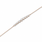 Aveline Brilliant Graduated Curve Diamond Bracelet in 14K Rose Gold second product view
