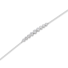 Aveline Brilliant Graduated Curve Diamond Bracelet in 18K White Gold second product view