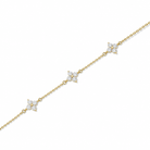 Mirabel Fleur Multi Station Charm Diamond Bracelet in 18K Yellow Gold second product view