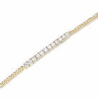 Zinnia Brilliant Bar Diamond Bracelet in 14K Yellow Gold second product view