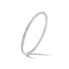 Astraea Brilliant Eternity Diamond Bangle Bracelet in 14K White Gold second product view