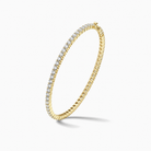 Astraea Brilliant Eternity Diamond Bangle Bracelet in 14K Yellow Gold second product view