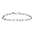 Aurelia Multi Shape Diamond Tennis Bracelet in 14K White Gold second product view