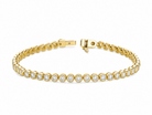 Faye Brilliant Bezel Diamond Tennis Bracelet in 14K Yellow Gold second product view