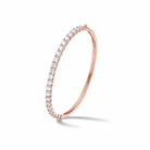 Ciela Brilliant Half Tennis Bangle Diamond Tennis Bracelet in 14K Rose Gold second product view