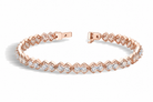 Mireya Eclat Diamond Tennis Bracelet in 14K Rose Gold second product view