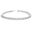 Soleia Four-Prong Brilliant Diamond Tennis Bracelet in Platinum second product view