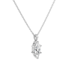 Maeva Marquise Accented Bail Diamond Pendant Necklace in Platinum second product view