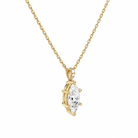 Maeva Marquise Accented Bail Diamond Pendant Necklace in 14K Yellow Gold second product view