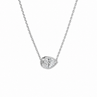 Sienna Pear Bezel Solitaire Lab-Grown Diamond Necklace in Platinum, alternate product view