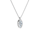 Stellaire Marquise Bezel Solitaire Lab-Grown Diamond Pendant Necklace in Platinum, alternate product view