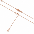 Gianna Three Stone Tassel Diamond Necklace in 14K Rose Gold second product view