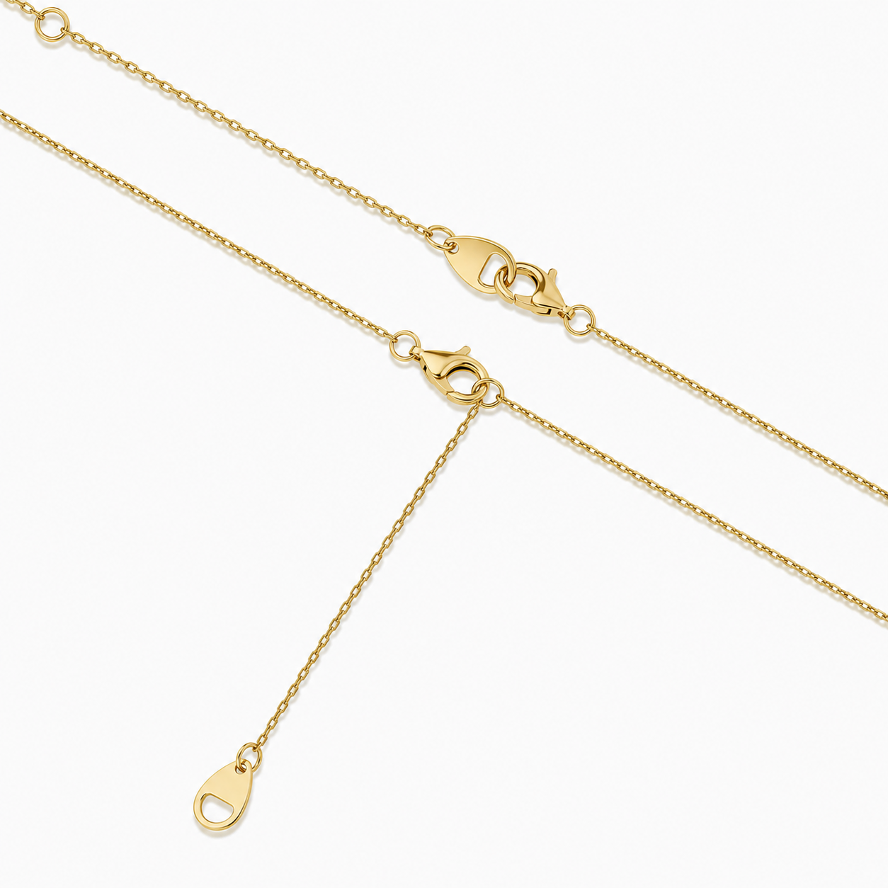 Estelle Sparkling Cluster Diamond Necklace in 14K Yellow Gold second product view