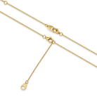 Freya Spaced Curved Bar Diamond Necklace in 18K Yellow Gold second product view