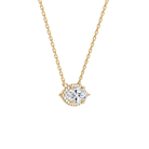 Jessa Marquise Halo Lab-Grown Diamond Necklace in 18K Yellow Gold, alternate product view