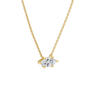 Solenne Marquise Solitaire Lab-Grown Diamond Necklace in 18K Yellow Gold, alternate product view