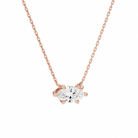 Solenne Marquise Solitaire Diamond Necklace in 14K Rose Gold second product view