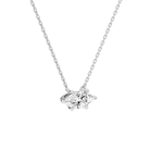 Solenne Marquise Solitaire Diamond Necklace in Platinum second product view