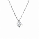 Elysia Asscher Solitaire Lab-Grown Diamond Pendant Necklace in Platinum, alternate product view