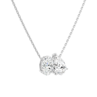 Aviana Oval & Pear Toi Et Moi Diamond Necklace in 18K White Gold second product view